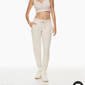 Aritzia Cozy Fleece Boyfriend Sweatpant - Heather Taupe